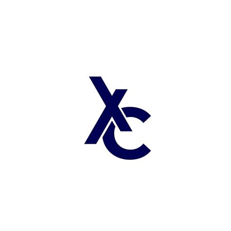 Xc Monogram Vector Logo On Whiteeps 2061765 Vector Art At Vecteezy