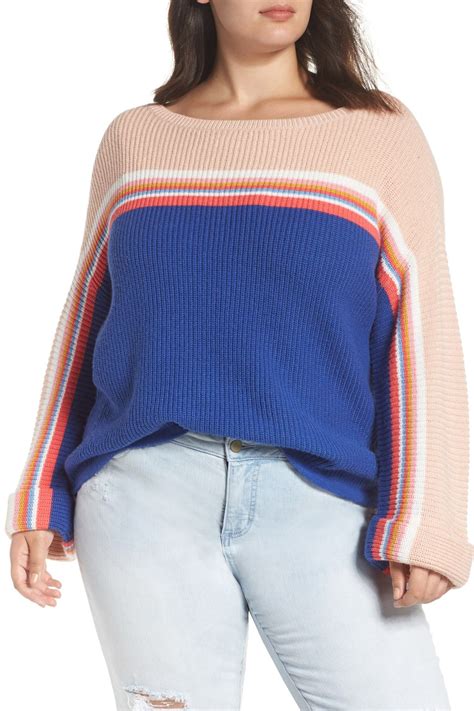 Caslon Shaker Stitch Sweater Plus Size Nordstrom Rack