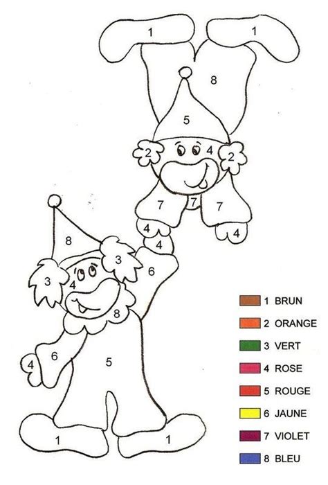 Le carnaval est une festivité adorée des enfants, au cours de laquelle ils peuvent se déguiser, se voici quelques images de coloriages à imprimer et colorier sur le thème du carnaval : Coloriage magique - Clown 2 Maternelle | Coloriage magique ...