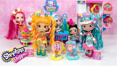 Shopkins Shoppies Tia Tigerlily And Sia Shell Join Rainbow Kate For