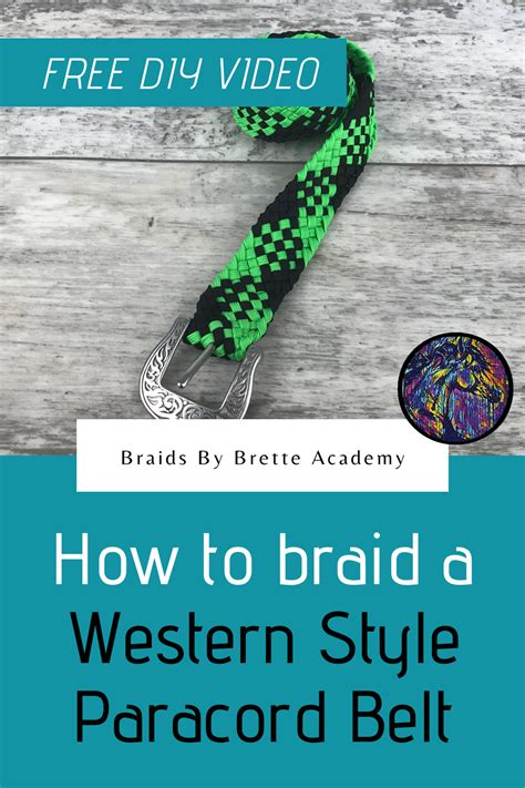 Much of the braiding process originates from ron edward's book called bush leatherwork.i will show you how. How to Braid a Paracord Belt FREE Video Tutorial (Western Belt Style) in 2020 | Paracord belt ...