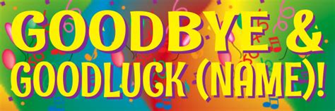 Print A Banner Farewell Good Luck And Bon Voyage Banners