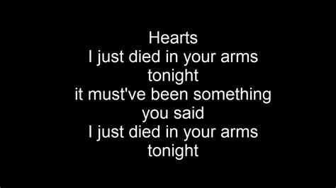 Cutting Crew I Just Died In Your Arms Tekst - Just died in your arms Lyrics Cutting Crew - YouTube