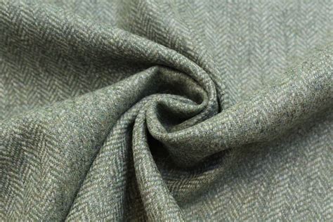 100 Pure New Wool Herringbone Tweed Fabric Dl61