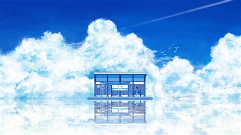 Wallpaper Sunlight Fantasy Art Anime Sky Artwork Clouds Horizon