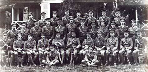 G606 Officers Of The 11th Battalion Sherwood Foresters 1915 Courtesy