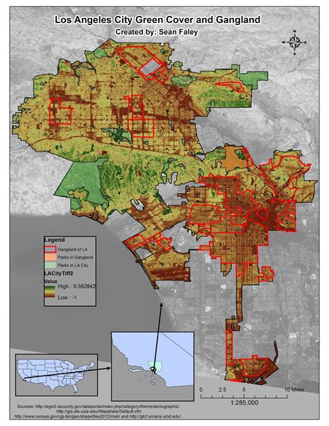 Tree Cover And Gangland In Los Angeles City Results