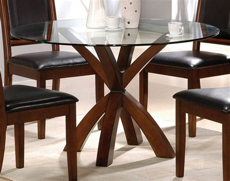 Extendable round dining room table modern solid wood medium brown. Top 30 of 4 Seater Round Wooden Dining Tables with Chrome Legs