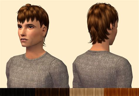 Mod The Sims Wcif Mens Modern Mullet Hair