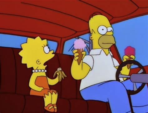 Homer Lisa Icecream Simsons Los Simpson Los Simpsons Caricaturas