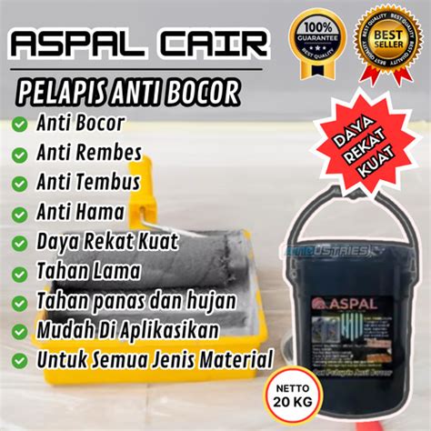 Promo Pelapis Genteng Metal Anti Bocor Aspal Cair Kg Penambal