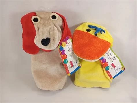 Baby Einstein Tan Dog And Duck Hand Puppet With Tag By Kids Ii Nwt Rare