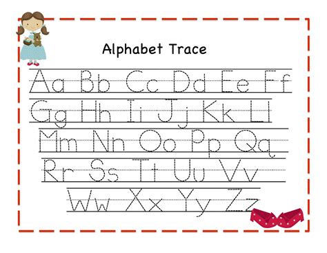 Printable Tracing Alphabet Letters Az