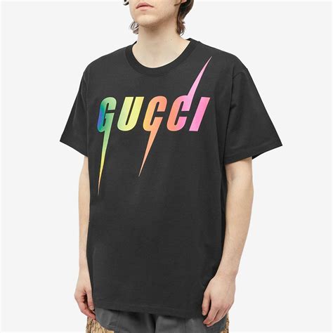 Gucci Men S Rainbow Blade T Shirt In Black Gucci