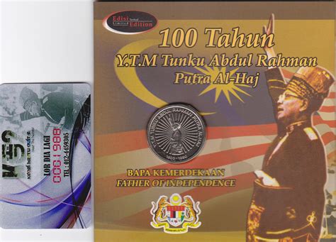 Maybe you would like to learn more about one of these? KOLEKSI BEKOK: Coin Card 100 Tahun Y.T.M Tunku Abdul ...