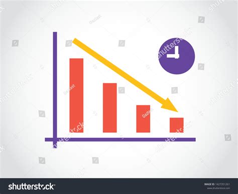 Time Decrease Spending Activity Business Royalty Free Stock Vector
