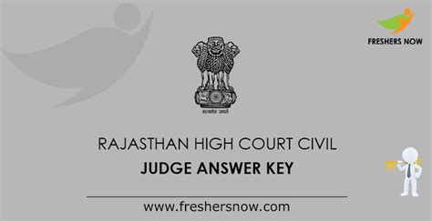 They should also ideally be either funny, interesting, or useful in some way. Rajasthan High Court Civil Judge Mains Answer Key 2019 PDF (Set Wise)