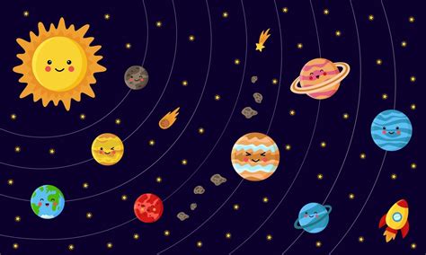 Colección De Planetas Del Sistema Solar Esquema Del Sistema Solar