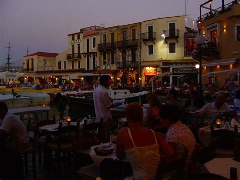 Taverns By Night Photo From Rethymnon In Rethymno