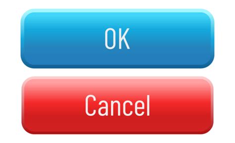Gray Ok And Cancel Button With Blue Combination Color Button Ok