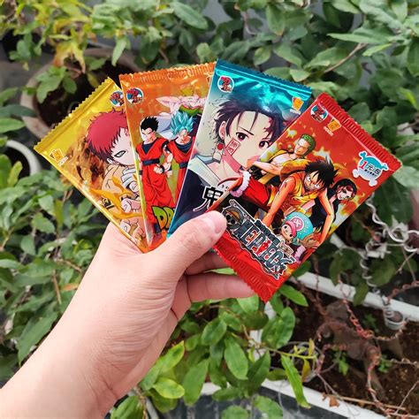 Set 5 ảnh Thẻ Nhân Phẩm Anime Kimetsu No Yaiba Naruto One Piece