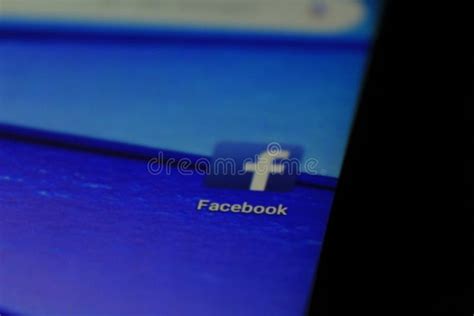 Facebook Icon On Mobile Phone Screen Editorial Image Image Of Display