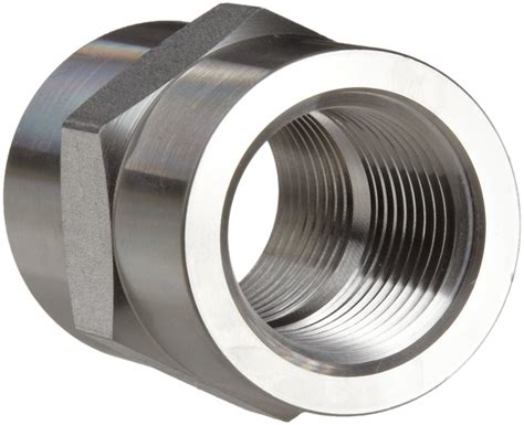 Parker Stainless Steel 316 Pipe Fitting Hex Coupling 1 2 NPT Female