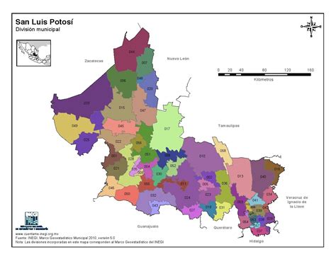 Mapa De San Luis Potosi Con Division Politica Y Nombres Alguien Sabe