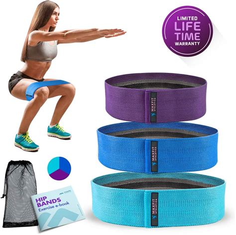 Maxfit Athletica Hip Resistance Bands Booty Circles To Activate Legs And Butt Squat Bands