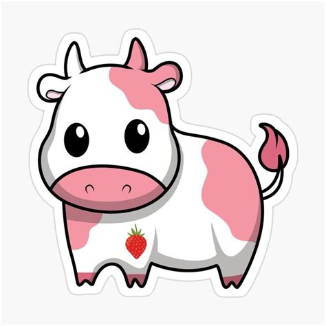 Cute Kawaii Strawberry Cow
