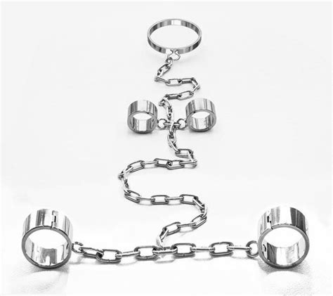 2018 Male Female Stainless Steel Bondage Dog Slaves Bdsm Chain Devices