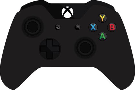 Xbox Controller Silhouette 💖Клипарт Черно Белый Шаблон Контроллера