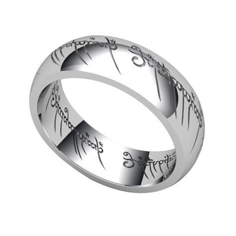 Official Silver Lord Of The Rings Ring