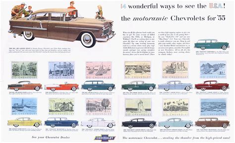 1955 Chevy Auto Brochures Classic Cars Chevrolet 1955 Chevrolet