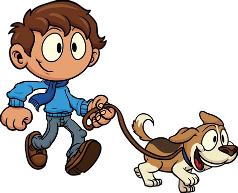 Walking Dog Clipart Clipartfest Dog Vector Cartoon Clip Art Dog