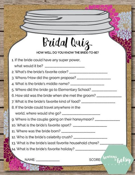 Games To Play At A Bridal Shower Free Best Design Idea
