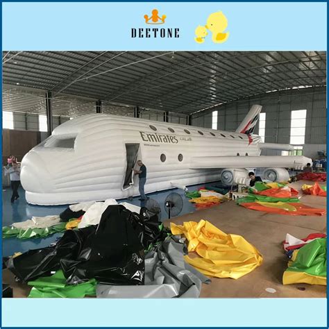 Giant Inflatable Aircraft Inflatable Airplane Model For Promotion Water Play Equipment