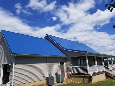 Beautiful Regal Blue Metal Roof Installation In Eastview Ky