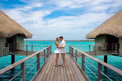 Ultimate Couple Pic In Bora Bora Outside Over The Water