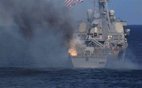 Destroyer Uss The Sullivans Damaged After Missile Explodes After Launch