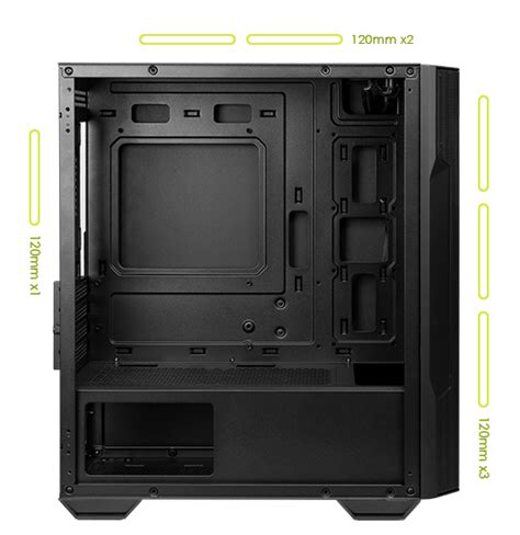 Msi Mag Forge 100r Mid Tower Pc Case Black Optimized Air Flow Easy