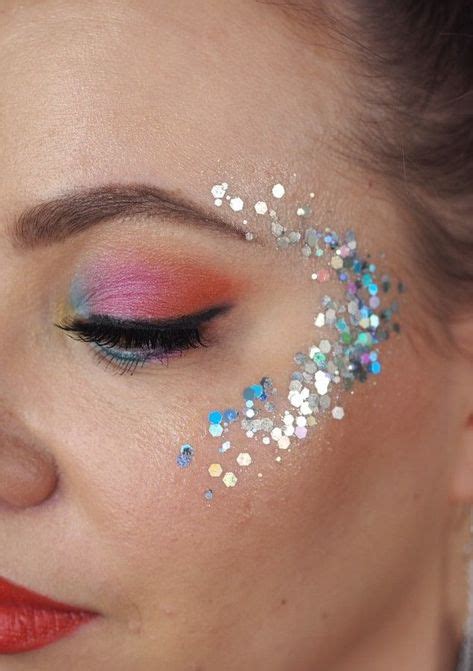 32 Glitter Makeup And Body Art Ideas In 2021 Glitter Makeup Glitter Makeup Looks Makeup Looks