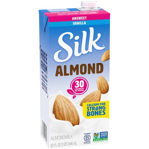 Silk Shelf Stable Unsweetened Vanilla Almond Milk Shop Milk At H E B