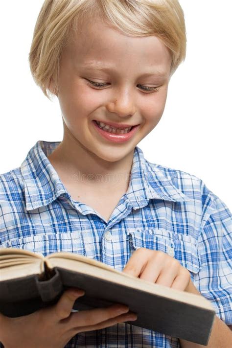 Cute Boy Reading Book Stock Image Image Of Closeup 35081683