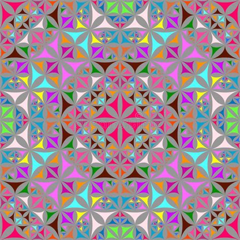 colorful seamless kaleidoscope pattern background stock vector illustration of decoration