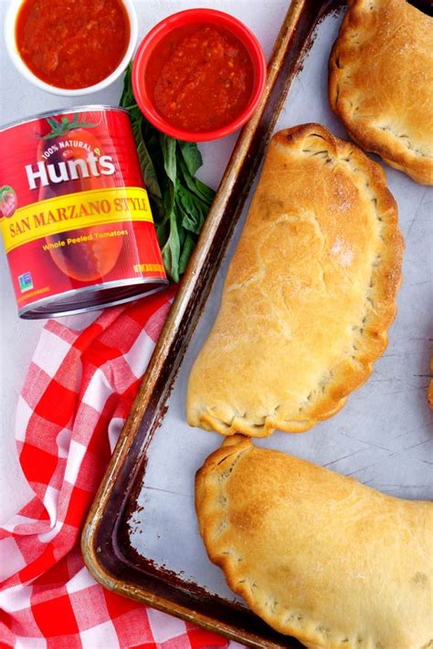 This Homemade Three Cheese Calzones Recipe Makes 6 Large Calzones They