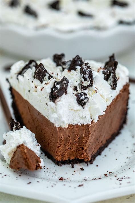 No Bake Chocolate Pie With Oreo Crust Recipe Chocolate Pie Recipes