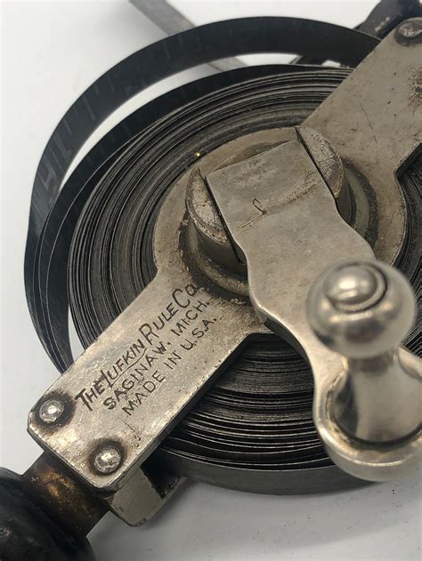 Vintage Lufkin Metal Measuring Tape 50 Ft Etsy