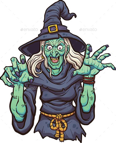Cartoon Witch By Memoangeles Graphicriver