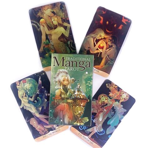 Traditional Manga Tarot Deck Classic 78 Card Deck With Etsy